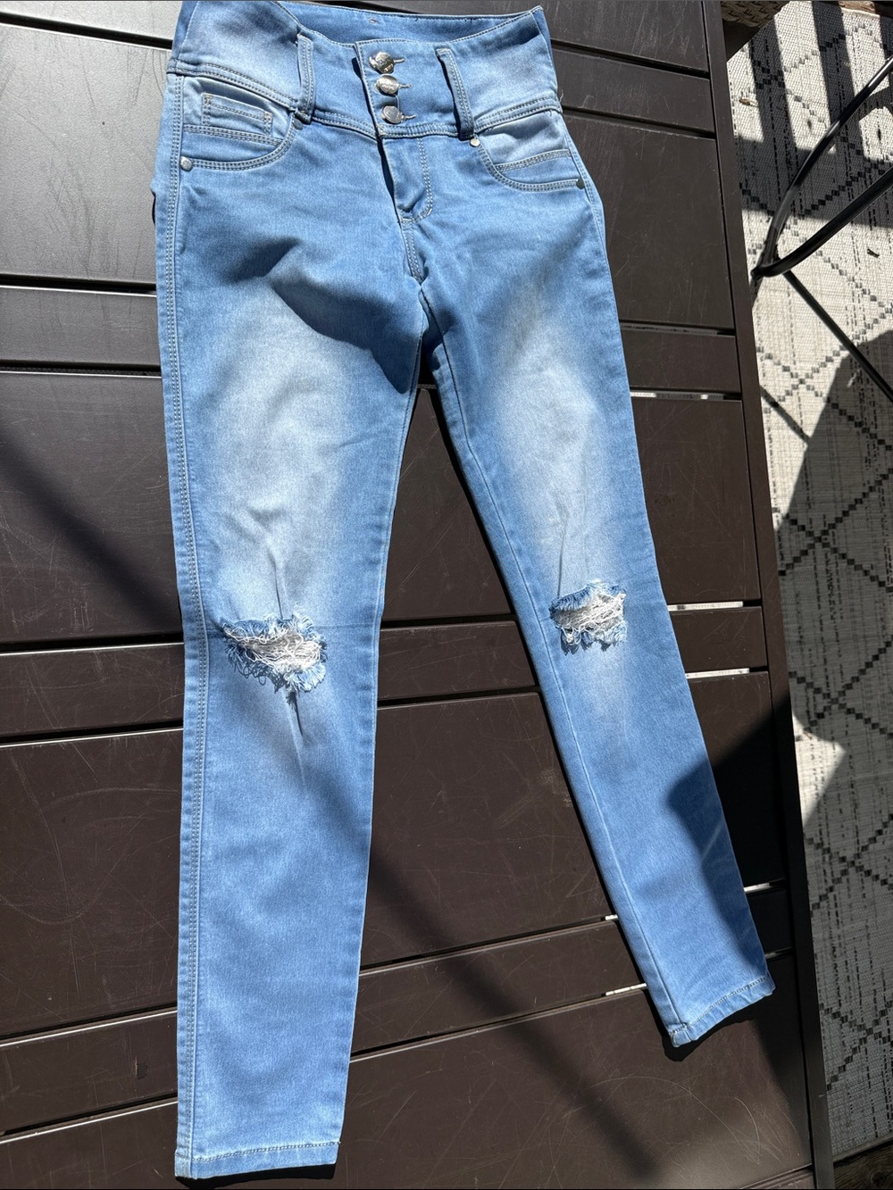 Now authentic size M High-Waist Distressed skinny Women's Jeans like new